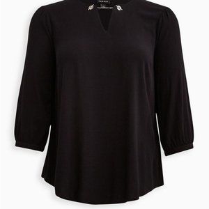 Torrid Crepe Chain Blouse